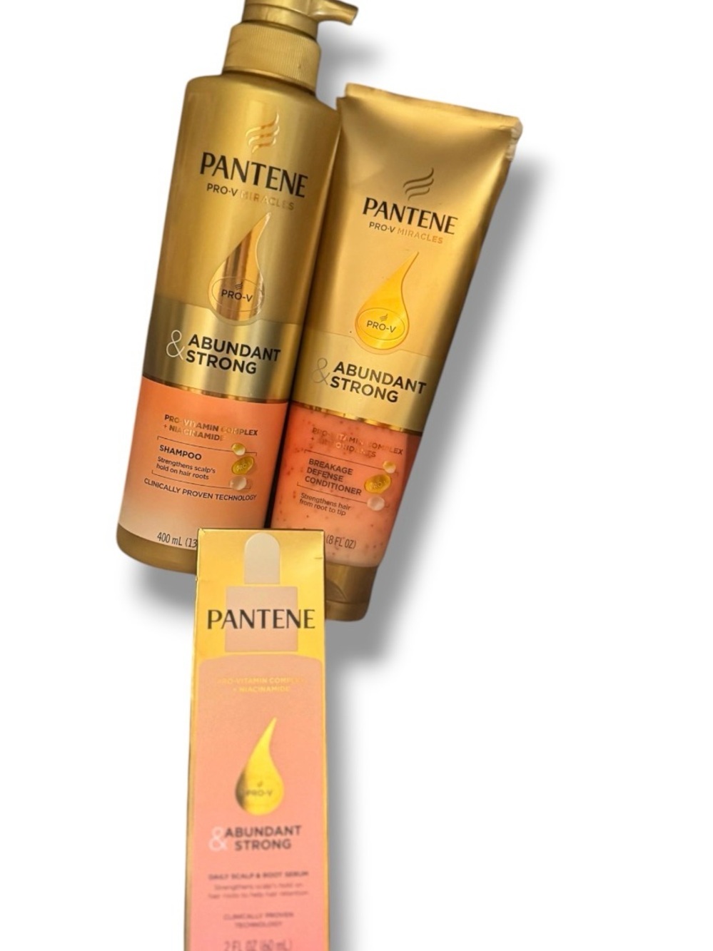 Pantene Abundant & Strong Pro-V Hair Regimen - Shampoo, Conditioner & Serum NEW - Picture 9 of 10